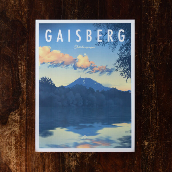 Retro Design Poster vom Gaisberg
