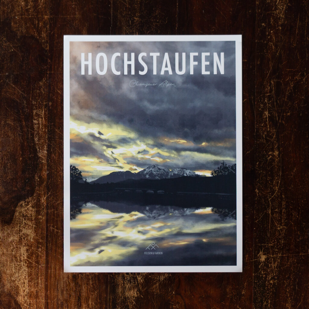 Retro Design Poster Hochstaufen