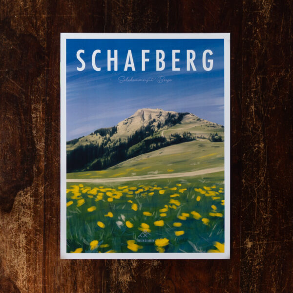 Retro Design Poster Schafberg