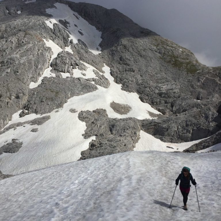 Schneefeld am hohen Göll