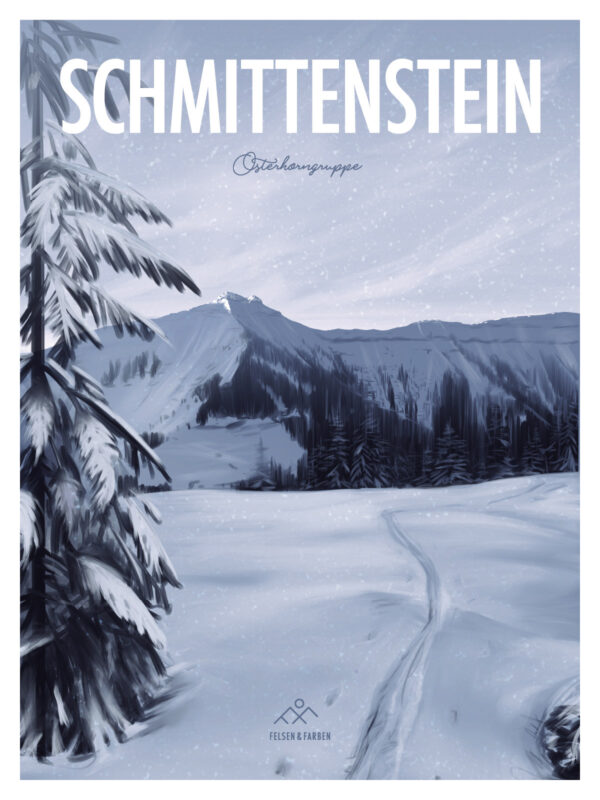 Skitour Hintersee Schmittenstein Poster